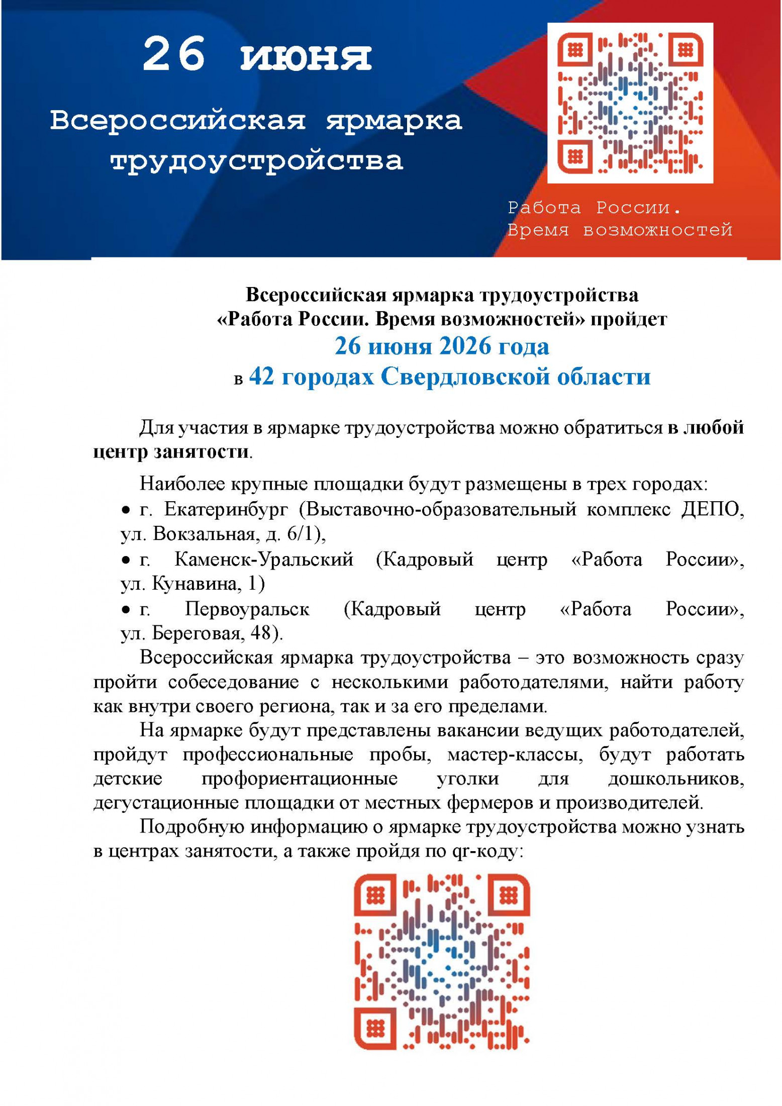 Всероссийская ярмарка трудоустройства 